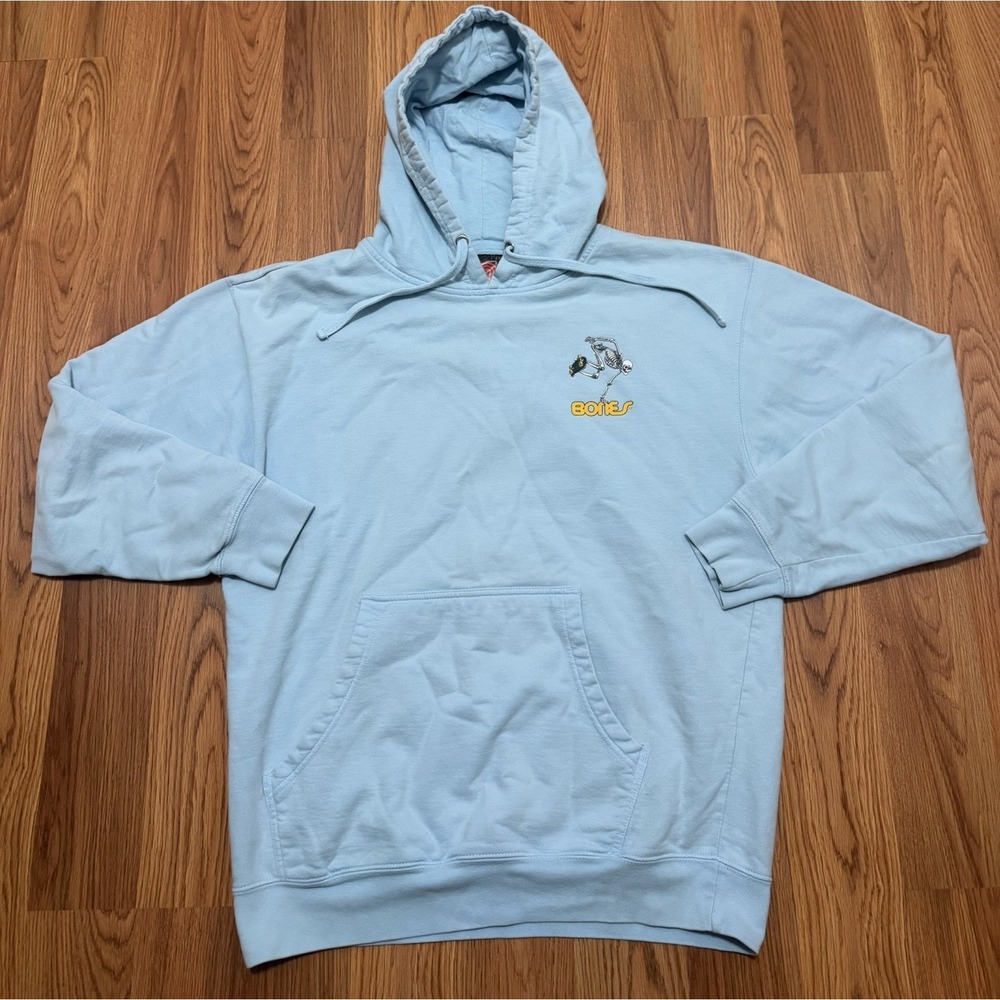 Powell Peralta VCJ Bones Double Sided Skateboarding Skeleton Hoodie Mens Large